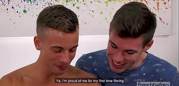  Twinks Gabriel Lambert & Baptiste Garcia in a powerful fucking session